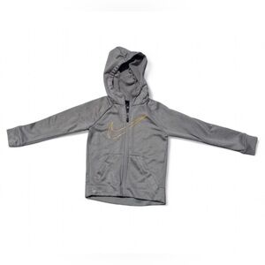 Kids gray nike zip up  size XS